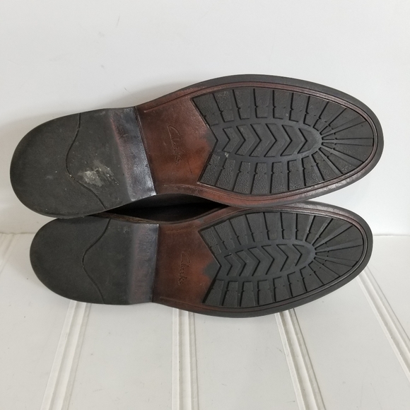 Clarks Pitney Walk Dark Brown Leather Derby Dress Shoes Men’s Size 12 main image 7